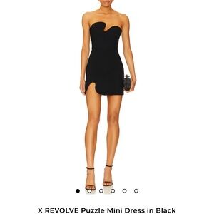 Amanda Uprichard REVOLVE Black Mini Dress